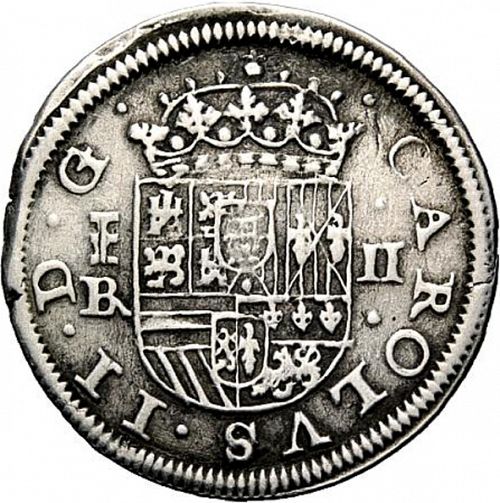 2 Reales Obverse Image minted in SPAIN in 1683BR (1665-00  -  CARLOS II)  - The Coin Database