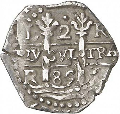 2 Reales Obverse Image minted in SPAIN in 1685R (1665-00  -  CARLOS II)  - The Coin Database