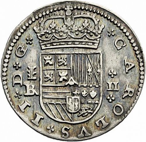 2 Reales Obverse Image minted in SPAIN in 1686BR (1665-00  -  CARLOS II)  - The Coin Database