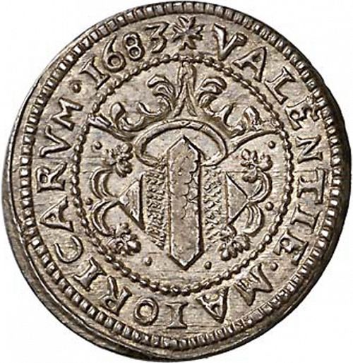 2 Reales Reverse Image minted in SPAIN in 1683 (1665-00  -  CARLOS II)  - The Coin Database