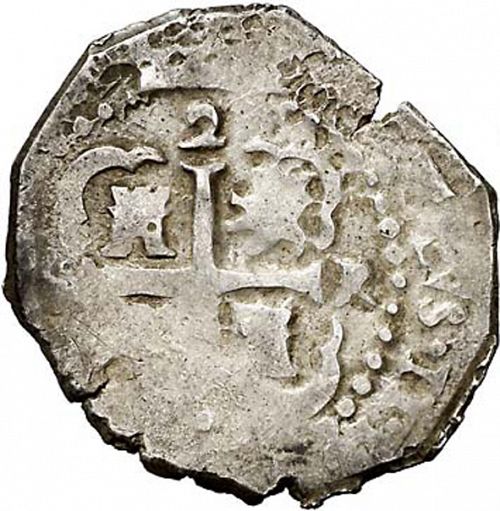2 Reales Reverse Image minted in SPAIN in 1686R (1665-00  -  CARLOS II)  - The Coin Database
