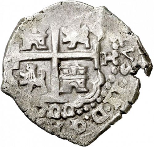 2 Reales Reverse Image minted in SPAIN in 1700H (1665-00  -  CARLOS II)  - The Coin Database