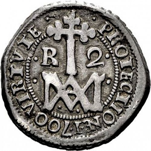 2 Reales Reverse Image minted in SPAIN in 1700M (1665-00  -  CARLOS II)  - The Coin Database