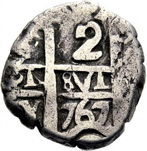 2 Reales Obverse Image minted in SPAIN in 1767V (1759-88  -  CARLOS III)  - The Coin Database