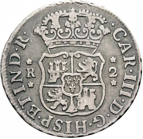 2 Reales Obverse Image minted in SPAIN in 1771JM (1759-88  -  CARLOS III)  - The Coin Database