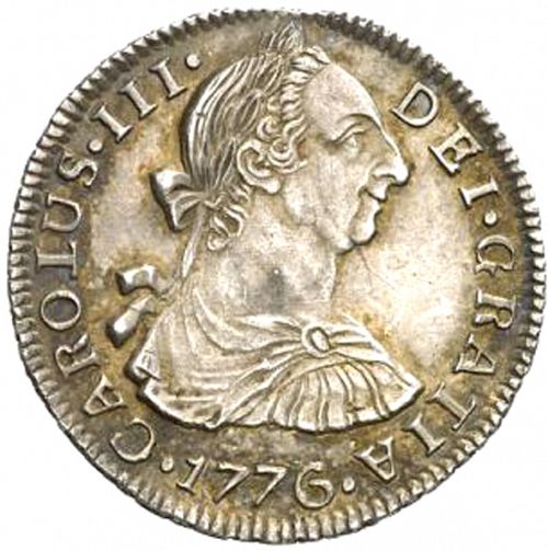 2 Reales Obverse Image minted in SPAIN in 1776PR (1759-88  -  CARLOS III)  - The Coin Database