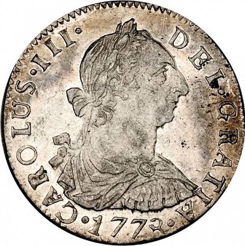 2 Reales Obverse Image minted in SPAIN in 1778PR (1759-88  -  CARLOS III)  - The Coin Database