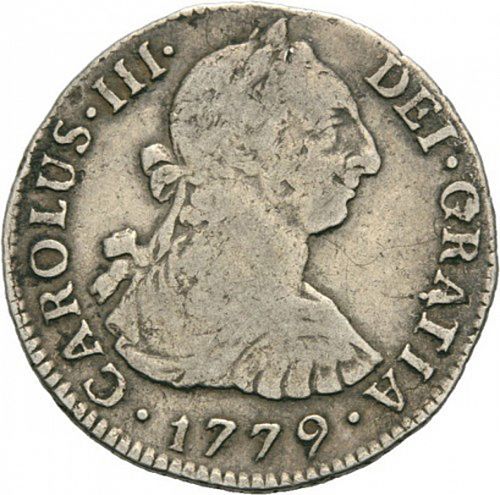 2 Reales Obverse Image minted in SPAIN in 1779MJ (1759-88  -  CARLOS III)  - The Coin Database