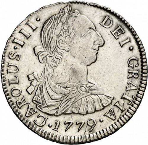 2 Reales Obverse Image minted in SPAIN in 1779PR (1759-88  -  CARLOS III)  - The Coin Database