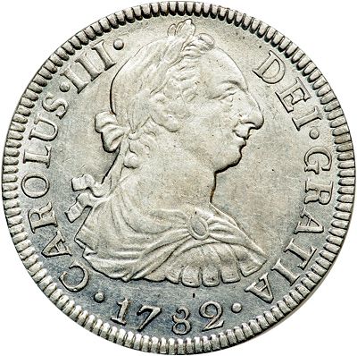 2 Reales Obverse Image minted in SPAIN in 1782FF (1759-88  -  CARLOS III)  - The Coin Database