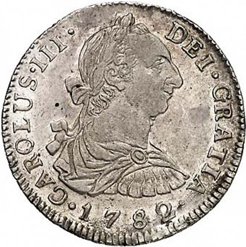 2 Reales Obverse Image minted in SPAIN in 1782PR (1759-88  -  CARLOS III)  - The Coin Database