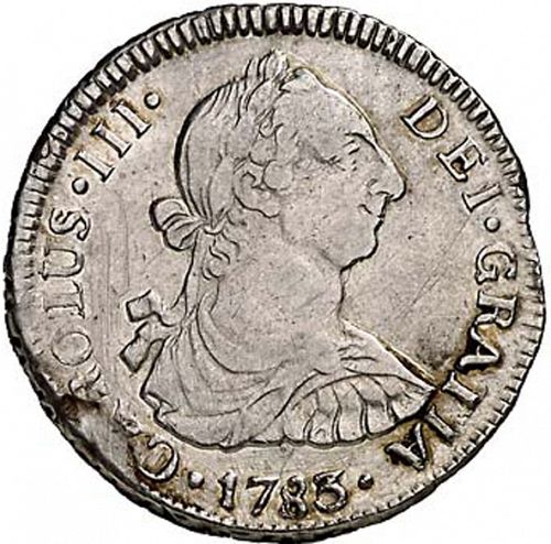 2 Reales Obverse Image minted in SPAIN in 1783DA (1759-88  -  CARLOS III)  - The Coin Database