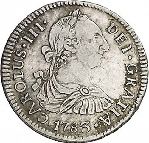 2 Reales Obverse Image minted in SPAIN in 1783PR (1759-88  -  CARLOS III)  - The Coin Database
