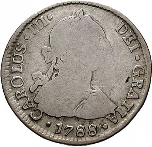 2 Reales Obverse Image minted in SPAIN in 1788PR (1759-88  -  CARLOS III)  - The Coin Database