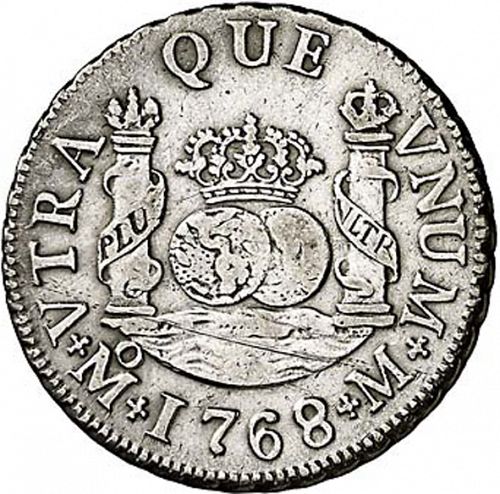 2 Reales Reverse Image minted in SPAIN in 1768M (1759-88  -  CARLOS III)  - The Coin Database