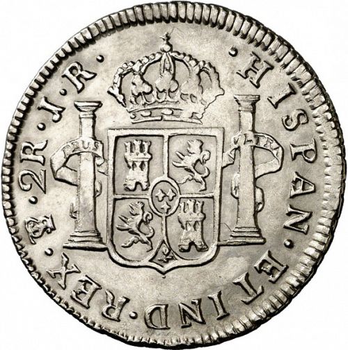 2 Reales Reverse Image minted in SPAIN in 1773JR (1759-88  -  CARLOS III)  - The Coin Database