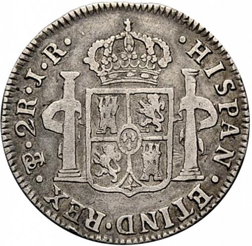 2 Reales Reverse Image minted in SPAIN in 1774JR (1759-88  -  CARLOS III)  - The Coin Database