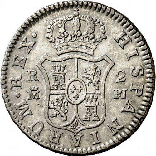 2 Reales Reverse Image minted in SPAIN in 1777PJ (1759-88  -  CARLOS III)  - The Coin Database