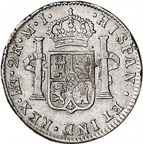 2 Reales Reverse Image minted in SPAIN in 1780MI (1759-88  -  CARLOS III)  - The Coin Database