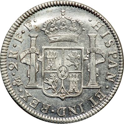 2 Reales Reverse Image minted in SPAIN in 1782FF (1759-88  -  CARLOS III)  - The Coin Database