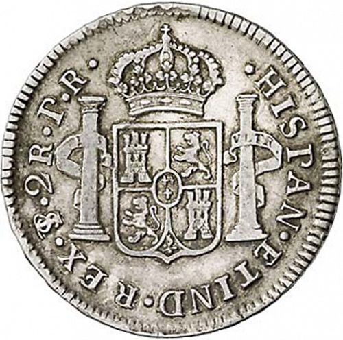 2 Reales Reverse Image minted in SPAIN in 1783PR (1759-88  -  CARLOS III)  - The Coin Database