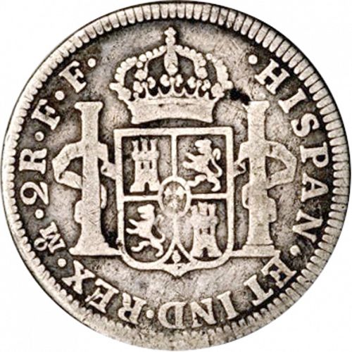 2 Reales Reverse Image minted in SPAIN in 1786FF (1759-88  -  CARLOS III)  - The Coin Database