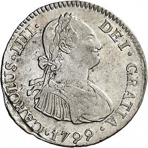 2 Reales Obverse Image minted in SPAIN in 1799IJ (1788-08  -  CARLOS IV)  - The Coin Database