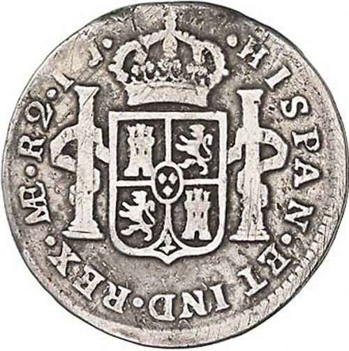 2 Reales Reverse Image minted in SPAIN in 1790IJ (1788-08  -  CARLOS IV)  - The Coin Database