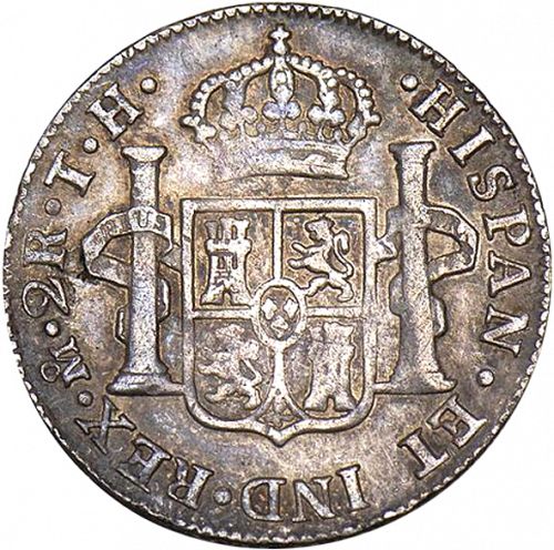 2 Reales Reverse Image minted in SPAIN in 1808TH (1788-08  -  CARLOS IV)  - The Coin Database