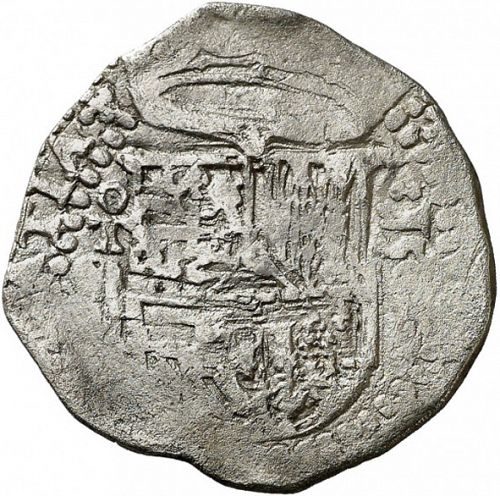 2 Reales Obverse Image minted in SPAIN in 1590M (1556-98  -  FELIPE II)  - The Coin Database