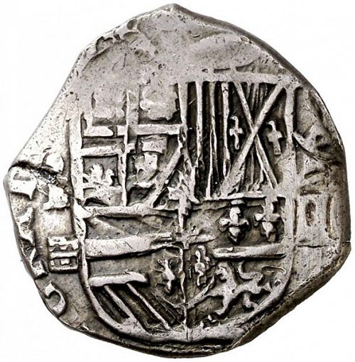 2 Reales Obverse Image minted in SPAIN in 1591I (1556-98  -  FELIPE II)  - The Coin Database