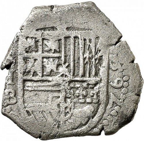 2 Reales Obverse Image minted in SPAIN in 1592B (1556-98  -  FELIPE II)  - The Coin Database