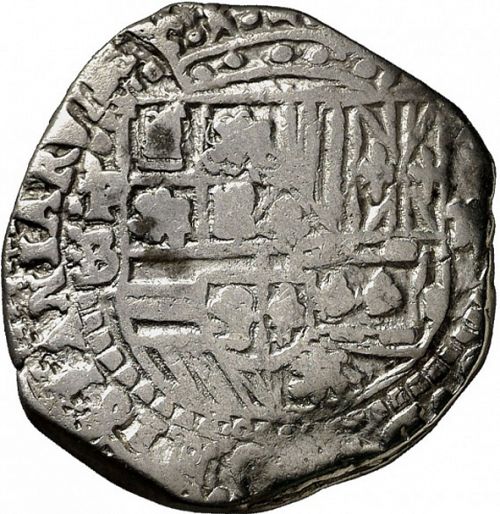 2 Reales Obverse Image minted in SPAIN in ND/B (1556-98  -  FELIPE II)  - The Coin Database