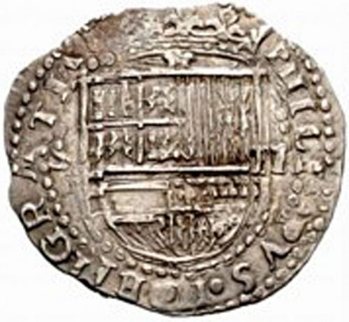 2 Reales Obverse Image minted in SPAIN in ND/C (1556-98  -  FELIPE II)  - The Coin Database