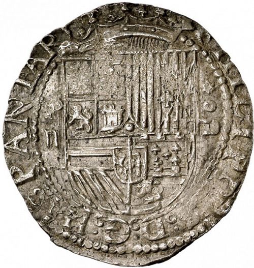 2 Reales Obverse Image minted in SPAIN in ND/D (1556-98  -  FELIPE II)  - The Coin Database