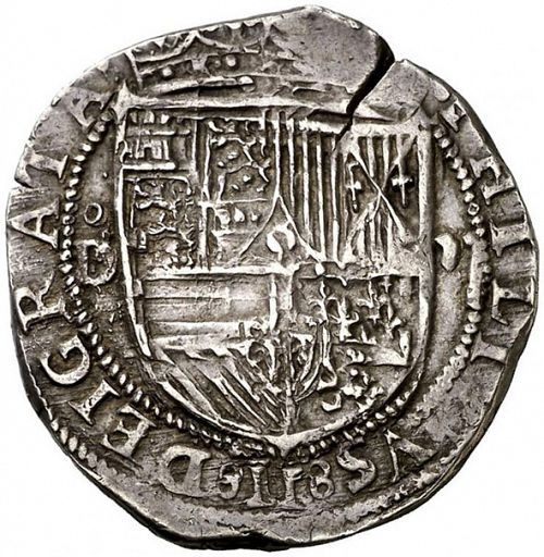 2 Reales Obverse Image minted in SPAIN in ND/D (1556-98  -  FELIPE II)  - The Coin Database