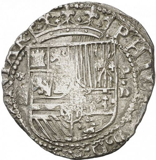 2 Reales Obverse Image minted in SPAIN in ND/D (1556-98  -  FELIPE II)  - The Coin Database