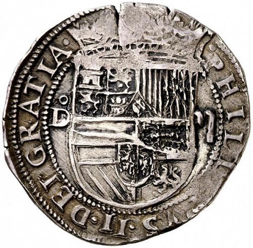 2 Reales Obverse Image minted in SPAIN in ND/D (1556-98  -  FELIPE II)  - The Coin Database