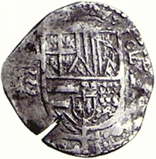 2 Reales Obverse Image minted in SPAIN in ND/F (1556-98  -  FELIPE II)  - The Coin Database