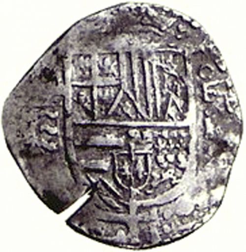 2 Reales Obverse Image minted in SPAIN in ND/F (1556-98  -  FELIPE II)  - The Coin Database