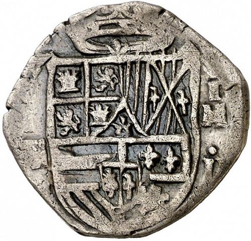 2 Reales Obverse Image minted in SPAIN in ND/IM (1556-98  -  FELIPE II)  - The Coin Database