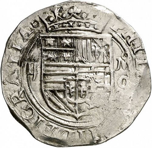 2 Reales Obverse Image minted in SPAIN in ND/O (1556-98  -  FELIPE II)  - The Coin Database