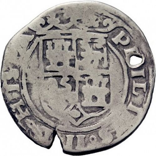 2 Reales Obverse Image minted in SPAIN in ND/R (1556-98  -  FELIPE II)  - The Coin Database