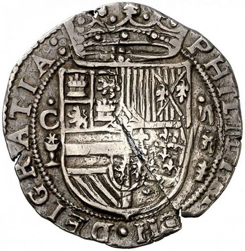 2 Reales Obverse Image minted in SPAIN in ND (1556-98  -  FELIPE II)  - The Coin Database