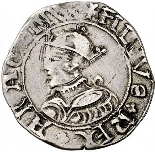 2 Reales Obverse Image minted in SPAIN in ND (1556-98  -  FELIPE II)  - The Coin Database