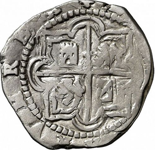 2 Reales Reverse Image minted in SPAIN in ND/B (1556-98  -  FELIPE II)  - The Coin Database