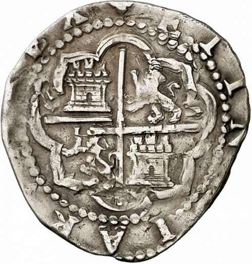 2 Reales Reverse Image minted in SPAIN in ND/D (1556-98  -  FELIPE II)  - The Coin Database