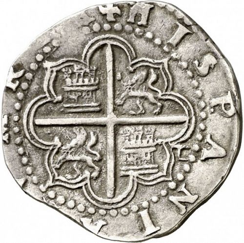 2 Reales Reverse Image minted in SPAIN in ND/D (1556-98  -  FELIPE II)  - The Coin Database