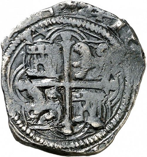 2 Reales Reverse Image minted in SPAIN in ND/F (1556-98  -  FELIPE II)  - The Coin Database