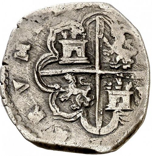 2 Reales Reverse Image minted in SPAIN in ND/IM (1556-98  -  FELIPE II)  - The Coin Database